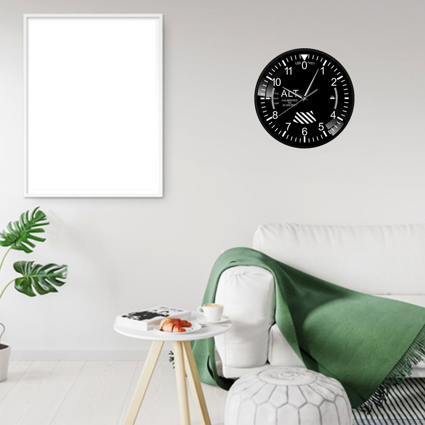 Modern Minimalist Time Plate Metal Wall Clock