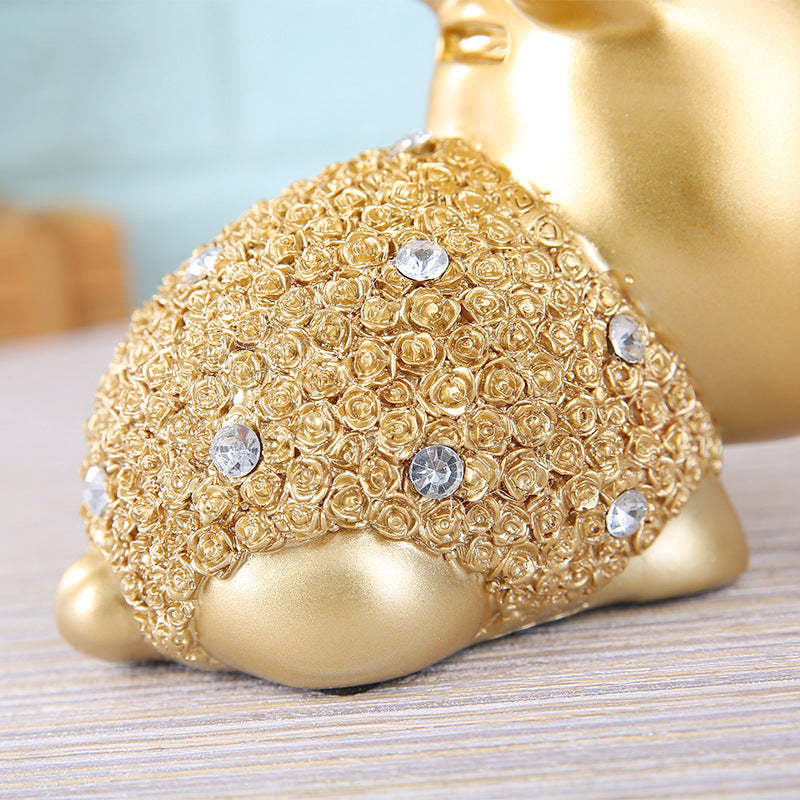 Luxury, Jewel Bunny Table Decor, Figurine Gold