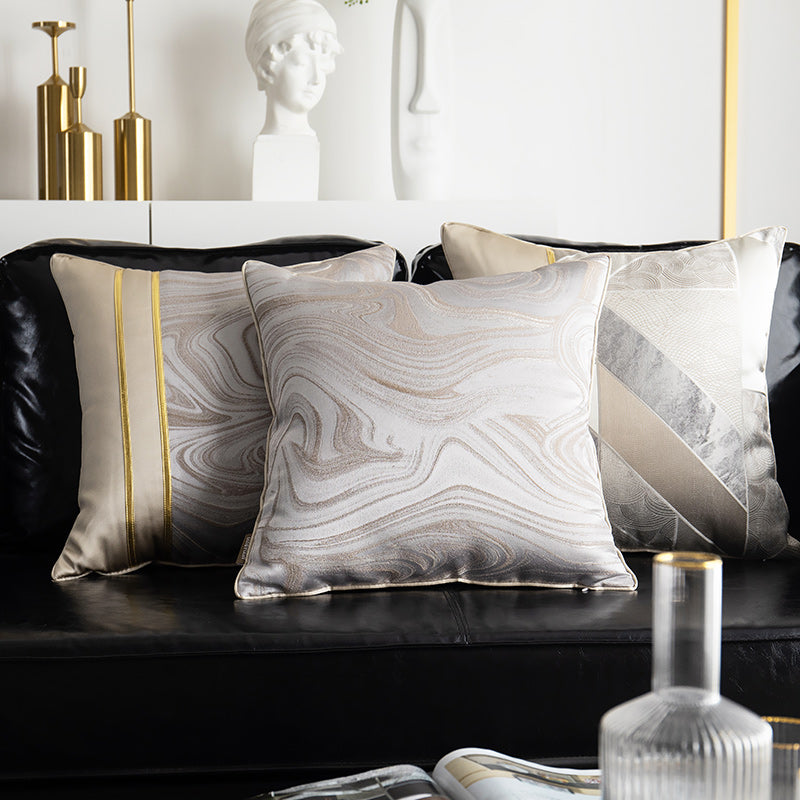 Simple Modern Luxury Style Throw Pillow Cases 45 x 45 or 50 x 50 (Pillow Sold Separately)