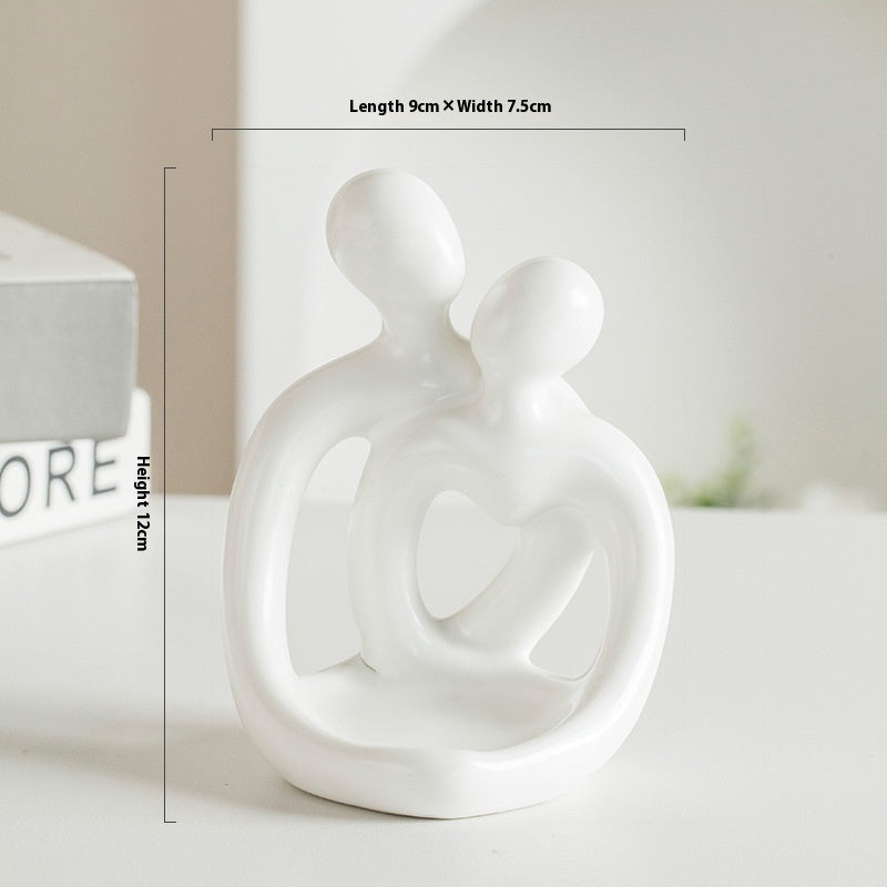 Modern Ceramic Couple Candlestick Holder