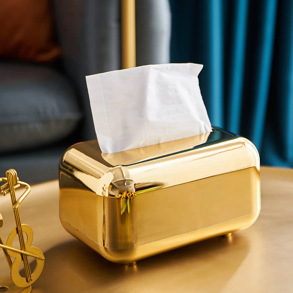 Luxury Golden Tissue Box